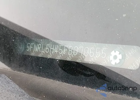 2015 Honda Odyssey Ex from USA, damaged, VIN 5FNRL5H45FB070655